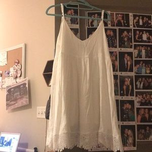 white lulus baby doll dress